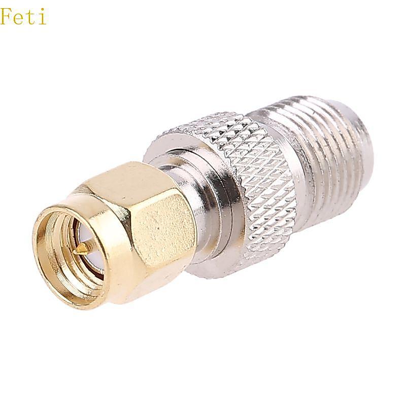 Feti SMA Female To Type F Female Plug Straight RF Coaxial Adapter Connector Converter