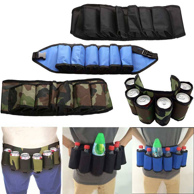 Beverage storage waist bag, belt storage bag, can hold6Canned beverage beer belt