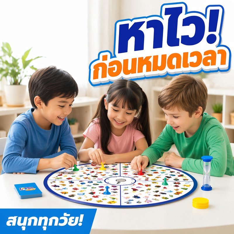 เกมกระดานอินเทอร์แอคทีฟ หลายผู้เล่น เกมนักสืบ ของเล่นเสริมทักษะ หาของภาพ เกมปริศนา