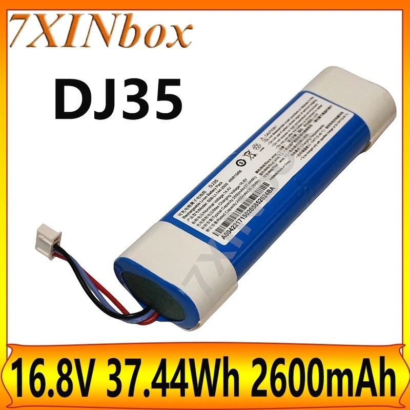 7XINbox DJ35 S08-LI-144-2500 16.8V 37.44Wh 2600mAh แบตเตอรี่สําหรับ ECOVACS Deebot DJ36 DK35 DK36 DN