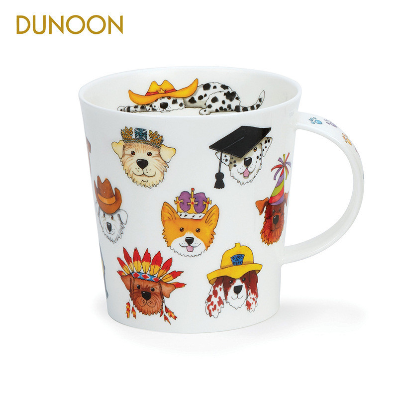 DUNOON DUNOON Bone China Mug ถ้วยกาแฟความจุขนาดใหญ่ถ้วยเซรามิคถ้วยอาหารเช้าน้ําน่ารักของขวัญให้