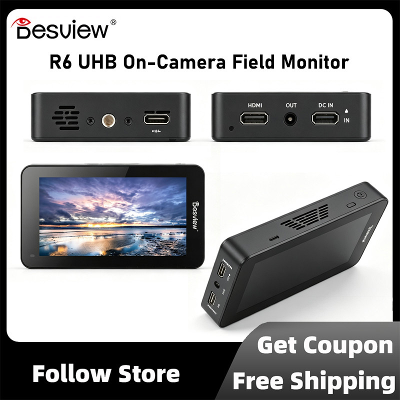 Bestview R6 UHB ความสว่างสูงพิเศษ On-Camera Field Monitor 5.5 นิ้ว 4K HDMI Director Monitor สําหรับก