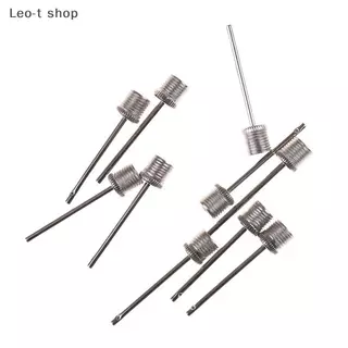 LEO-T หัวฉีดเข็มเป่าลม10ชิ้นสำหรับลูกบาสเก็ตบอลฟุตบอลชิ้นส่วนปั๊มลม COD