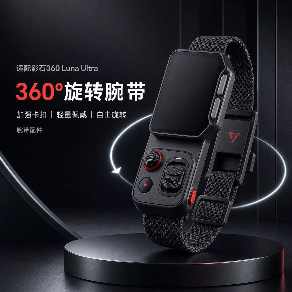 สายรัดข้อมือและสายคล้องคอสำหรับ Insta360 LunaUltra