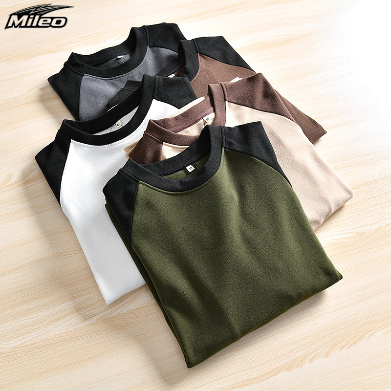 เสื้อแขนยาวสไตล์อเมริกันสำหรับผู้ชาย แบบใหม่ปี นุ่มและทันสมัย เหมาะสำหรับหน้าหนาวและหน้าร้อน