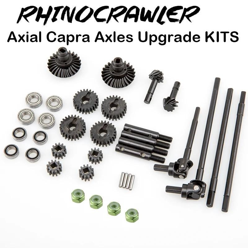(TH) เกียร์เพลาแข็ง Rhinocrawler สําหรับชุดอัพเกรด Axial Capra Axles (VP)