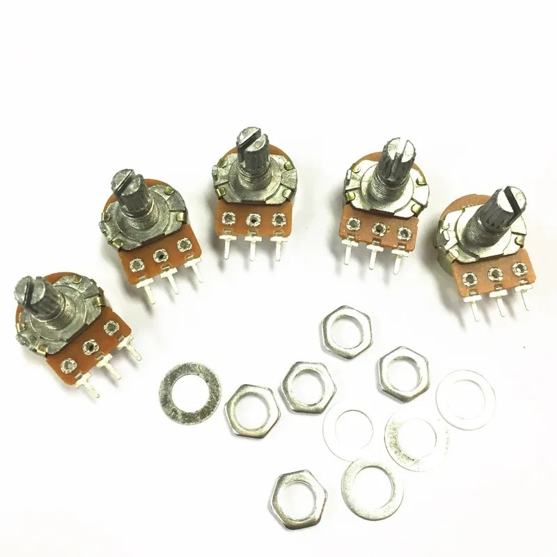 10pcs WH148 B220K 220K OHM Linear Taper Rotary Potentiometer B220K 15 มม.3PIN