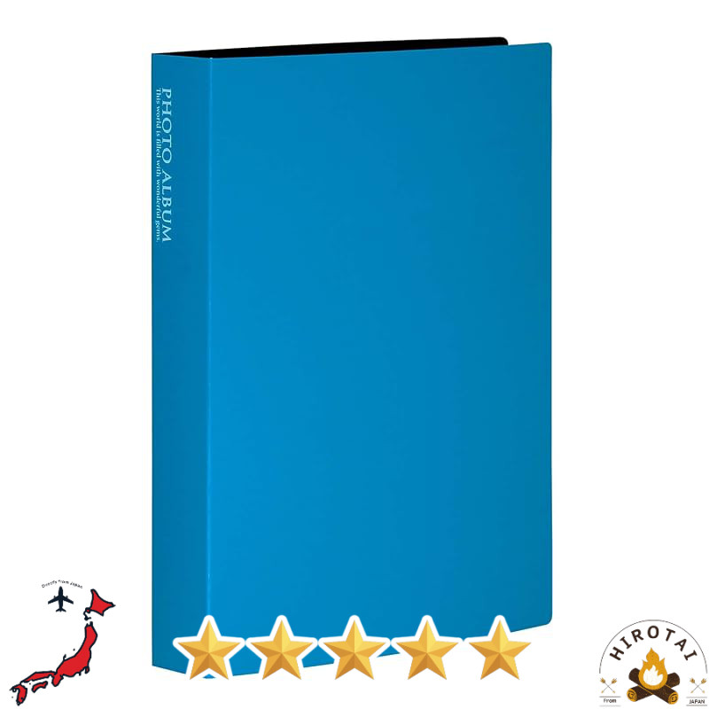 Pocket Photo Album SEKISEI blue L size KP-160 for photos and keepsakes