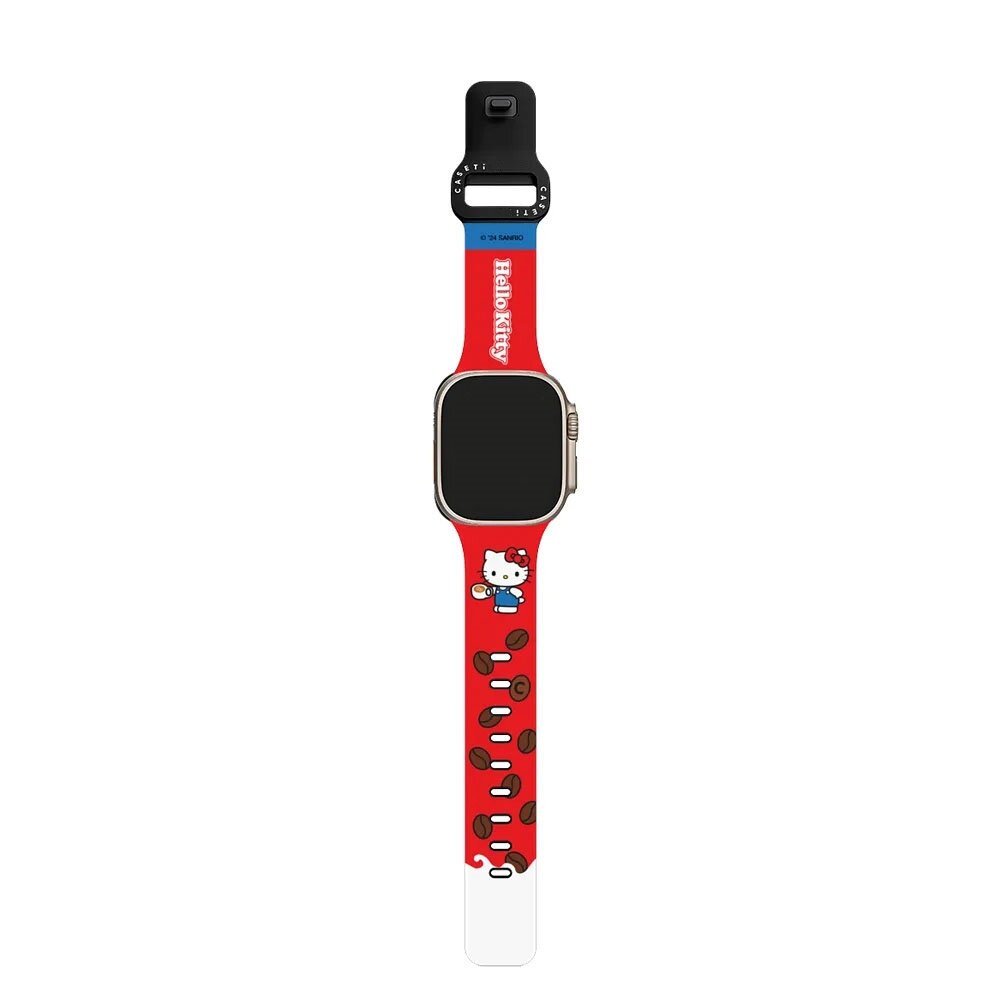 CASET Co-Branded HelloKitty Coffee Strap เหมาะสําหรับ 38/40/41 มม. Apple 42/44/45/49 มม.