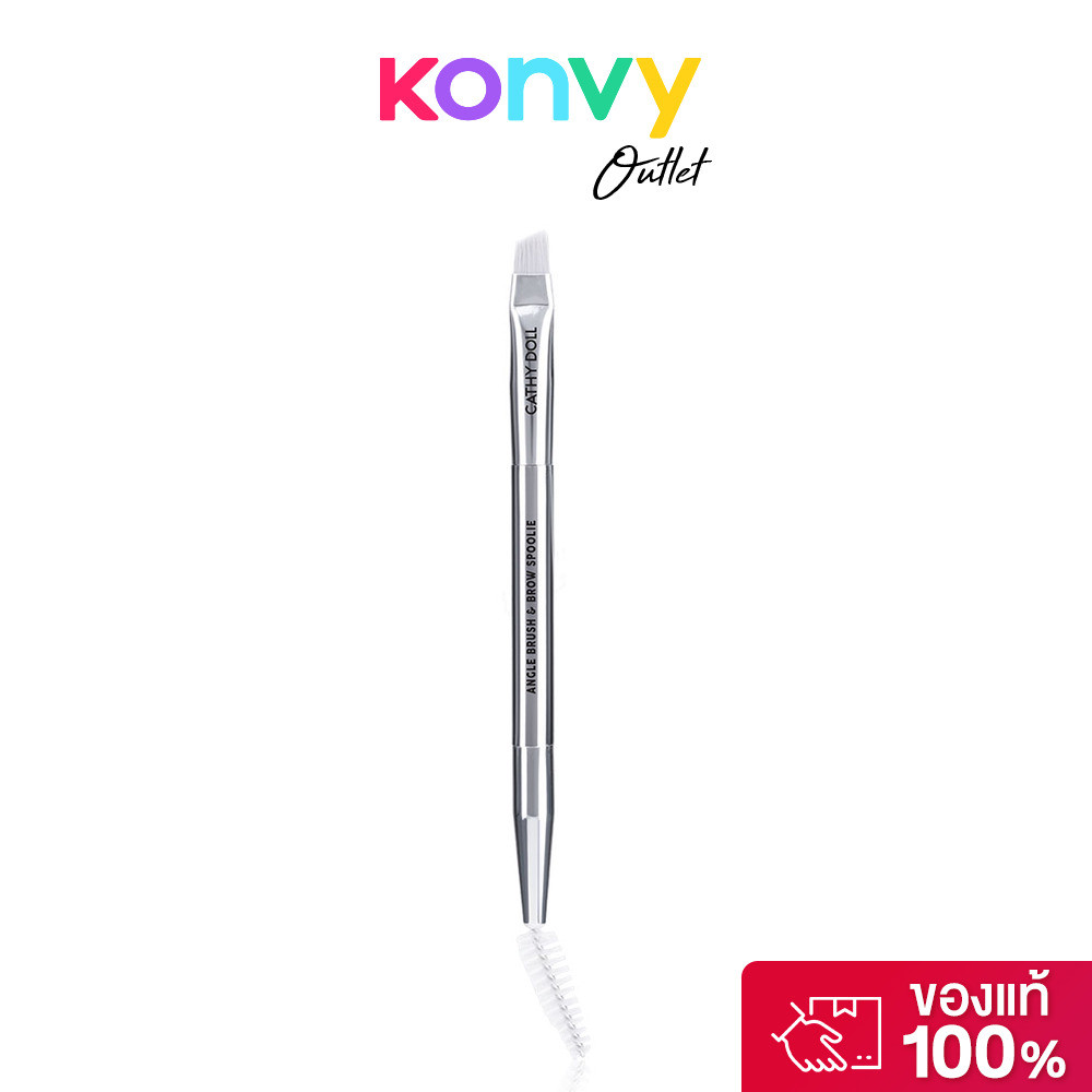 Cathy Doll x Maeng Angle Brush & Brow Spoolie 1pc แปรงเขียนคิ้วแบบ 2 หัว เคที่ดอลล์.