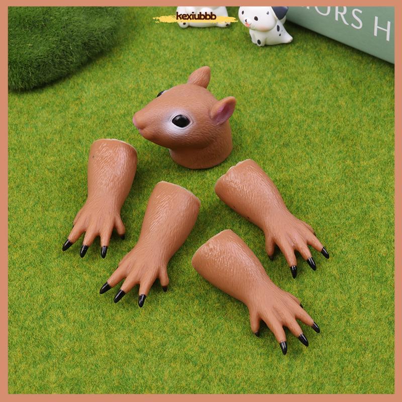 <kexiubbb> Squirrel Finger Hand Puppet ของเล่นแปลกใหม่สําหรับเด็กวันเกิดคอสเพลย์ Plaything ของขวัญให