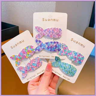 (พร้อมส่งในไทย) กิ๊บติดผมนางเงือก สีสันน่ารัก กิ๊ฟติดผม นางเงือกแสนสวย เครื่องประดับแฟชั่น