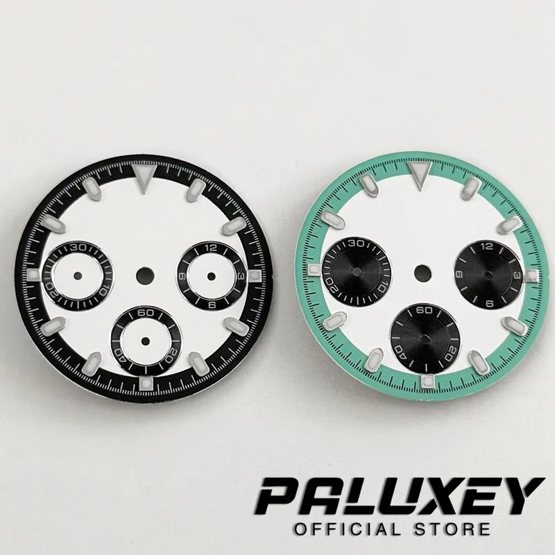PALUXEY VK63 29.5 มม.นาฬิกา Dial Luminous Dial สําหรับ VK64 VK63 VK63A ควอตซ์นาฬิกาการปรับเปลี่ยนอุป