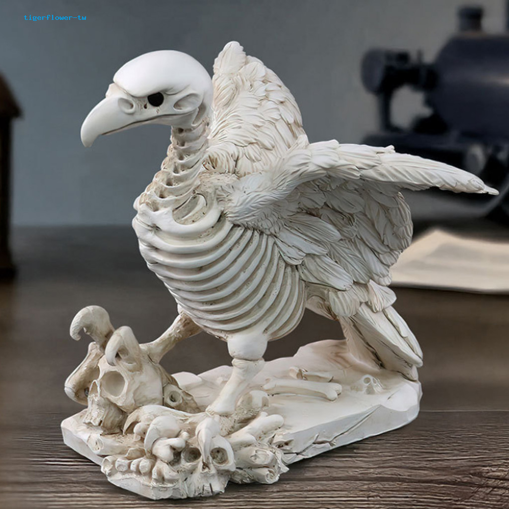 รายละเอียด Vulture เครื่องประดับ Vulture โครงกระดูกเครื่องประดับฮาโลวีน Vulture โครงกระดูกรูปปั้นสมจ