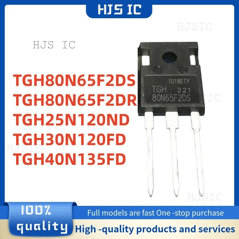 5PCS TGH80N65F2DS TGH80N65F2DR TGH25N120ND TGH30N120FD TGH40N135FD TO247 ขายส่ง ทรานซิสเตอร์ภาคสนาม-