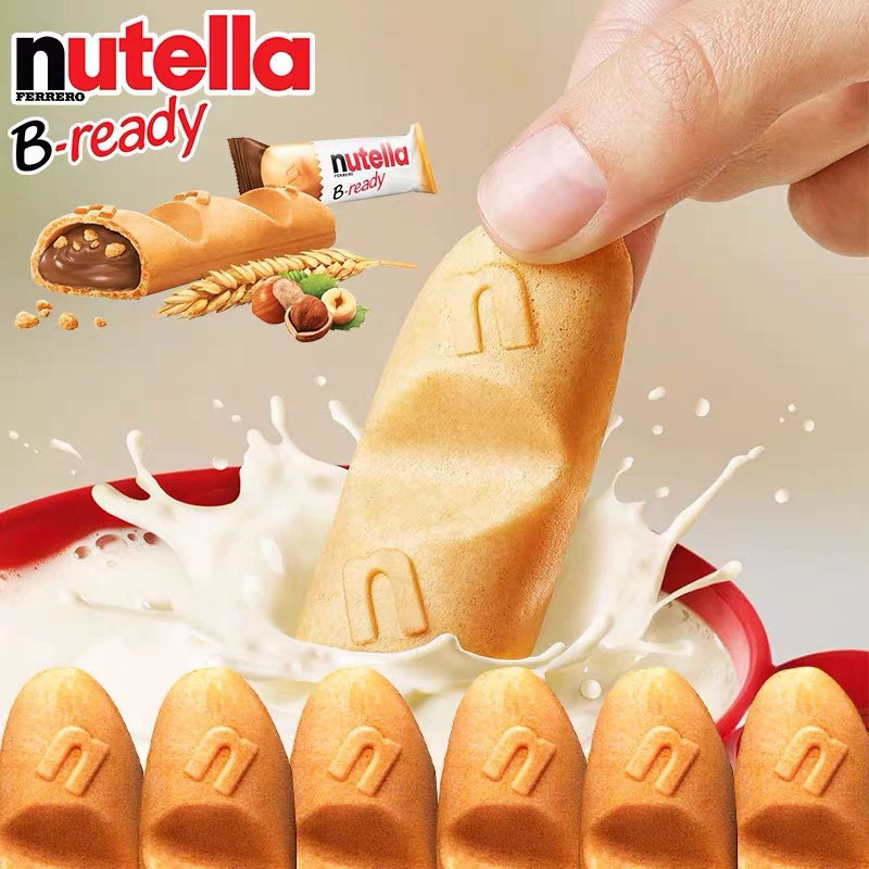 อิตาลีนําเข้า nutella Snacks nutella nutella Hazelnut Chocolate Finger Biscuit Bar Biscuits 7.