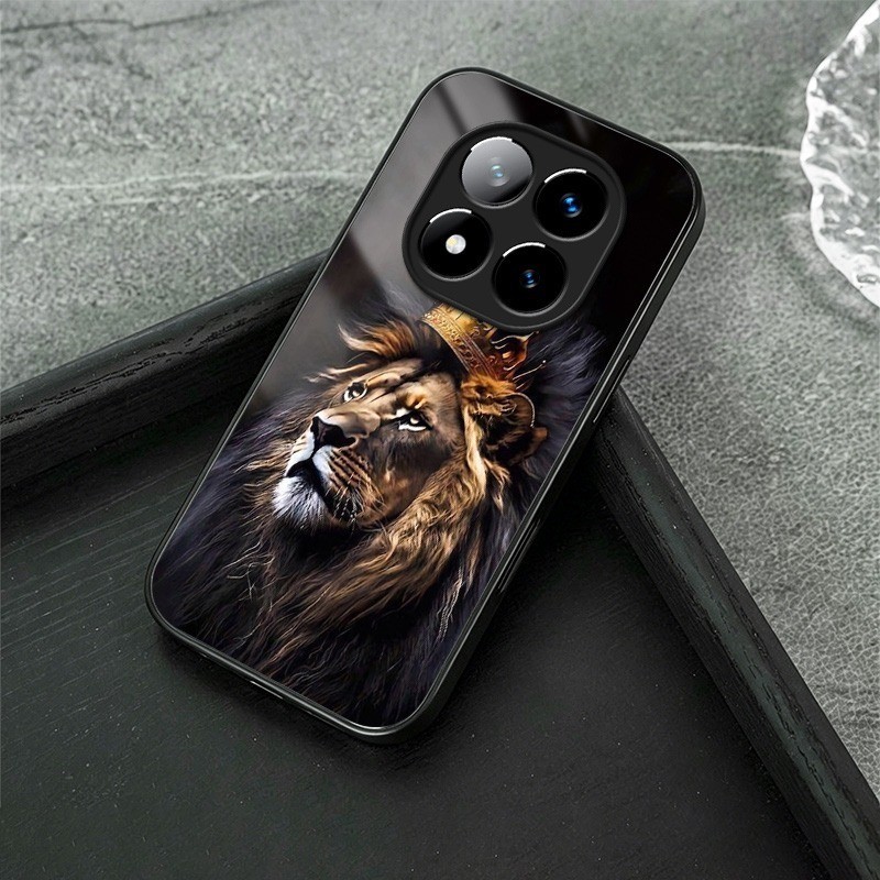 Lion King 07 เคสโทรศัพท์แก้วสําหรับ Xiaomi Redmi หมายเหตุ 11 12 13 14 15 Poco X5 X6 X7 X8 Pro 14T 15