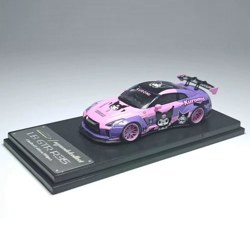 MC 1: 64 Nissan Nissan GTR R35 1.5V Kuromi Kuromi เคลือบรถรุ่น