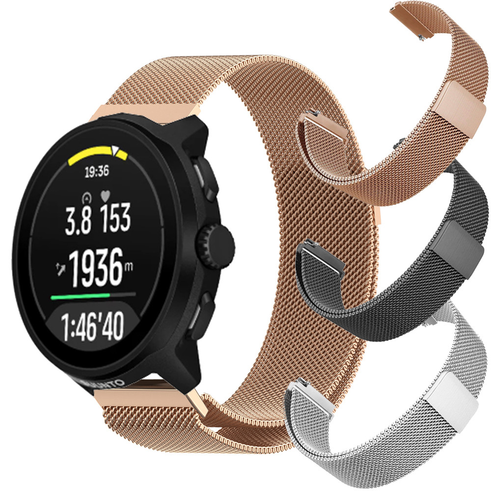 Suunto Run s สายสแตนเลสสําหรับ Suunto RACE 3 2 อุปกรณ์เสริมสายนาฬิกาทดแทน