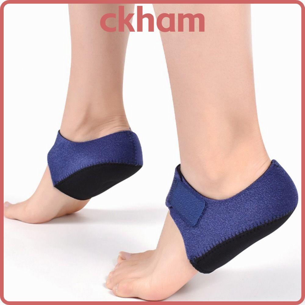 CKHAM 1 คู่ Heel Cushion Support Arch Wrap Support Relief Plantar Fasciitis Heel Pad