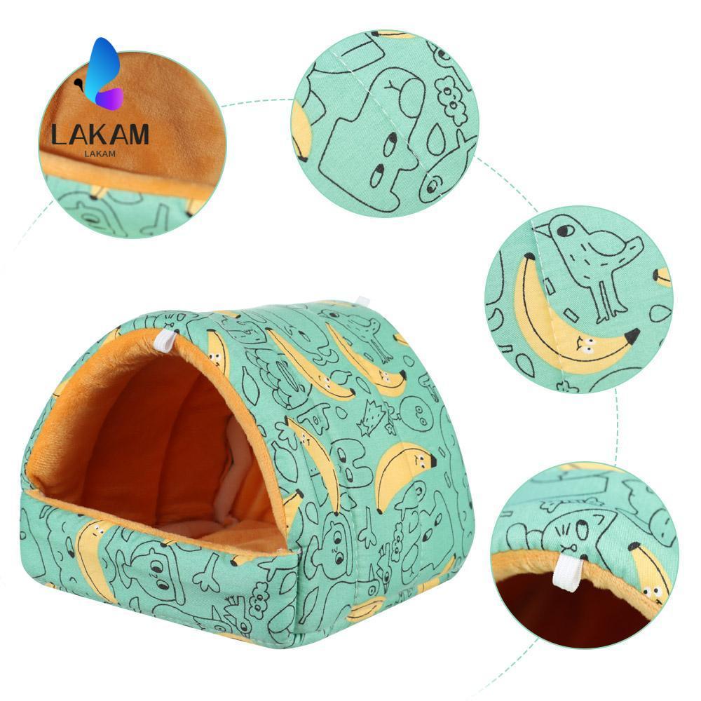 LAKAM Hamster House Soft Fashion Rabbit Squirrel Winter Guinea Pig Nest