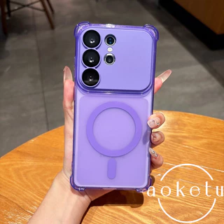 Creative 2-in-1 case เคสโทรศัพท์เลนส์แบบถอดได้เหมาะสําหรับ Galaxy S24 25 26 ultra matte รวมทุกอย่างซิลิโคนอ่อนนุ่ม