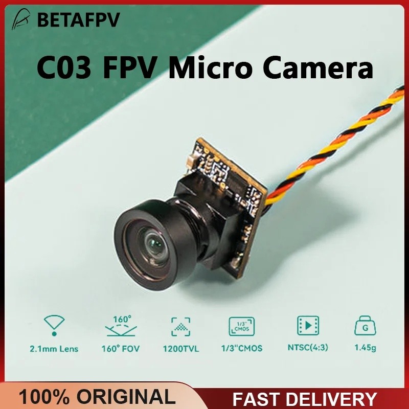HB BETAFPV C03 FPV Micro กล้อง 2.1 มม. เลนส์ 1/3 CMOS Sensor 160° FOV ชุดสําหรับ M03 5.8G VTX สําหรั