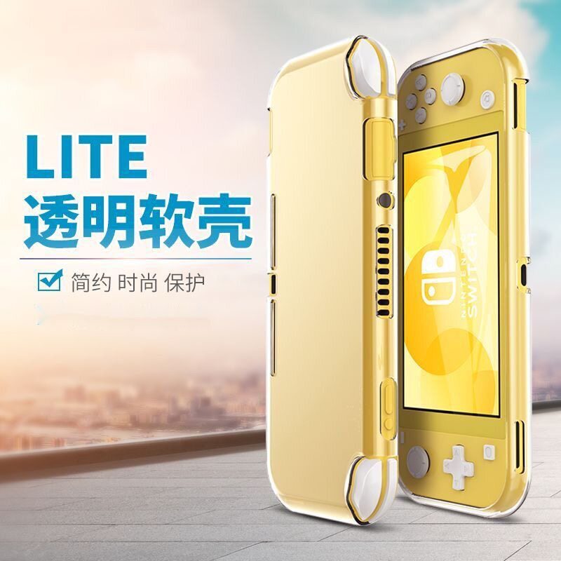 Switch lite เคสป้องกันโปร่งใสแบบพกพากันกระแทก NSL เคสรวม TPU เคสใสแบบรวมทุกอย่าง