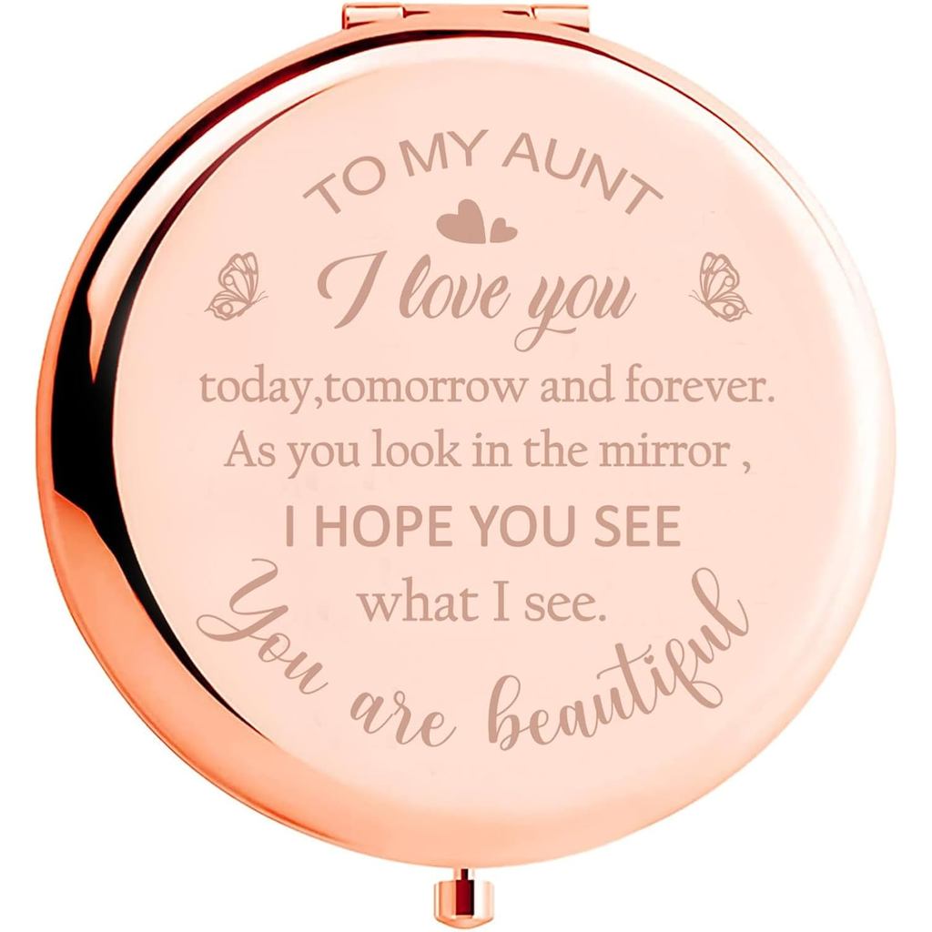 ของขวัญป้าวันเกิดวันแม่สําหรับป้าไนท์กระจกขนาดกะทัดรัดไอเดียของขวัญป้าเคยที่ดีที่สุดจาก Niece