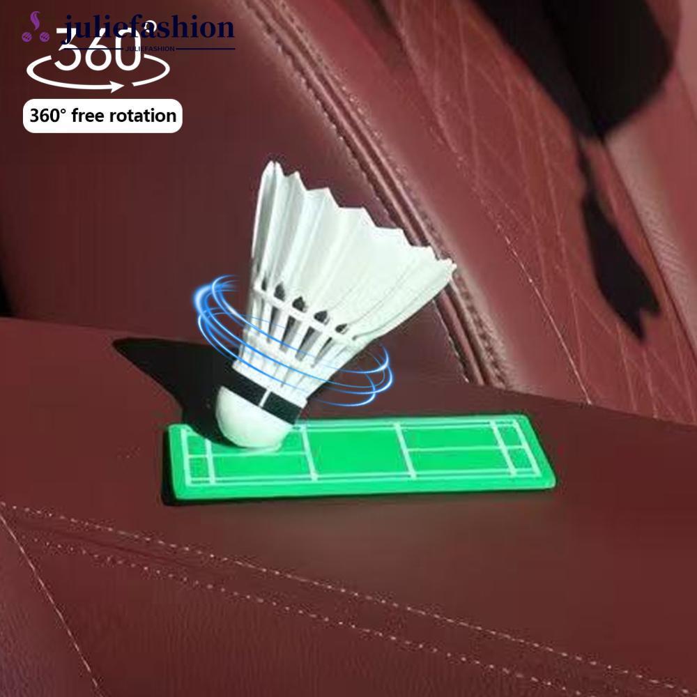 JULIEFASHION รถ Auto 360 ฟรีหมุนแบดมินตันตกแต่งเครื่องประดับคอนโซลกลางฟรี Rotational แบดมินตันอุปกรณ
