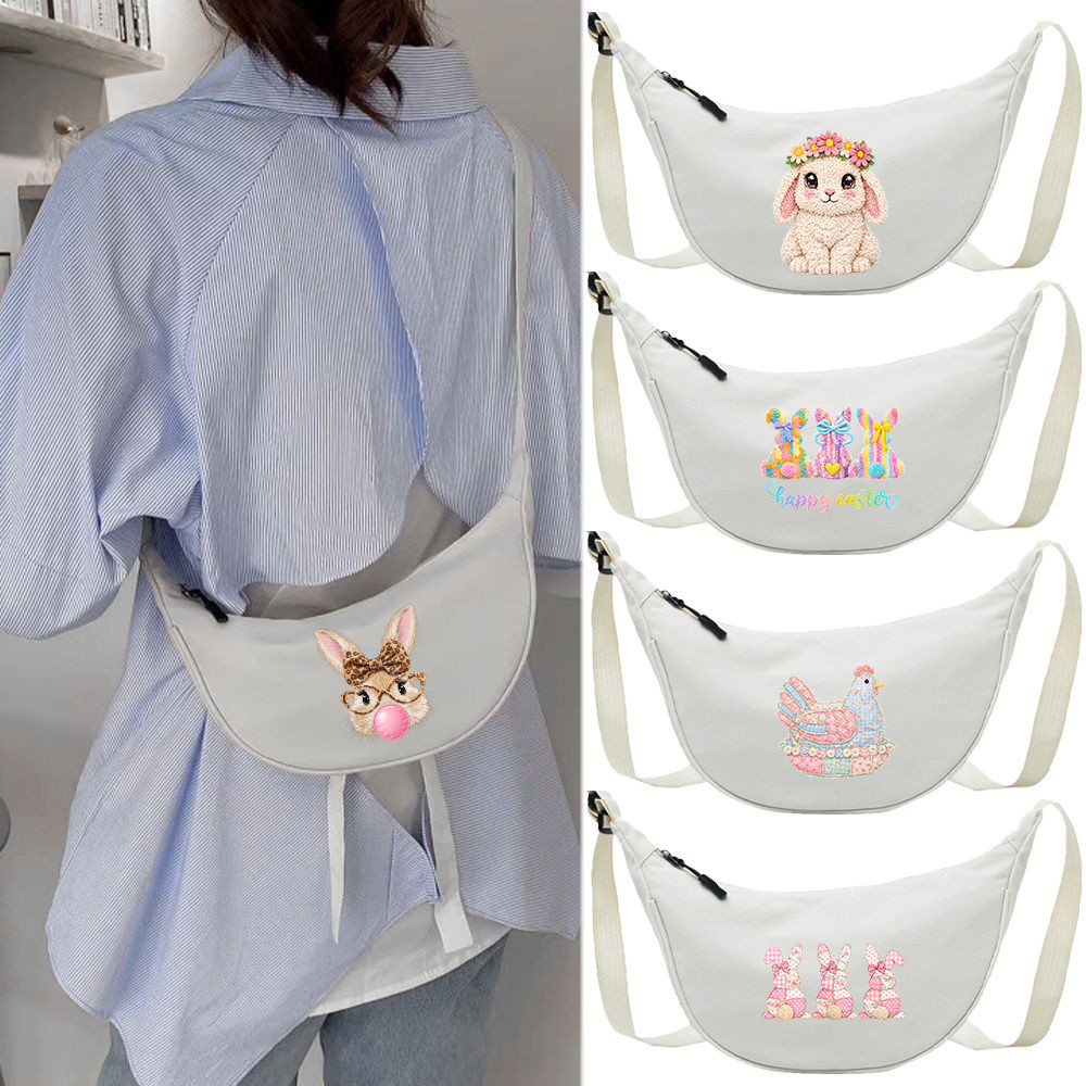 Nylon Compact Minimal Nylon Dumpling Crossbody Bag Soft Nylon Casual Ladies Shoulder Bag YarnEst ser
