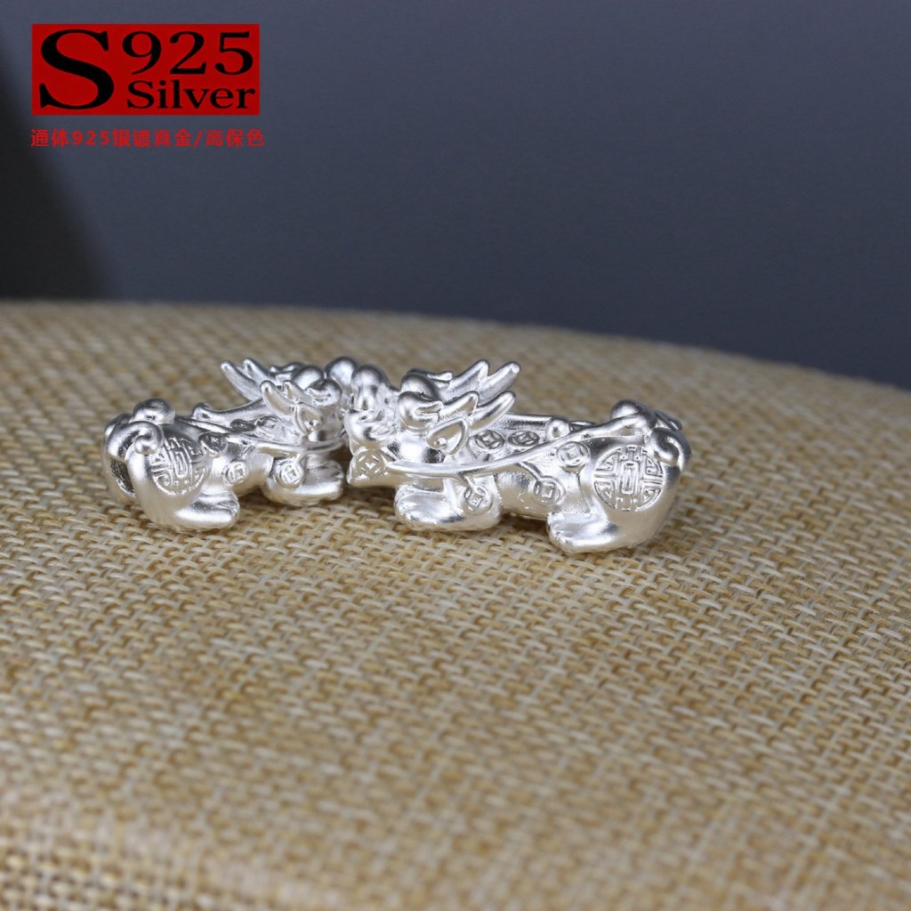 Pixiu Hard S999 เงินสเตอร์ลิง diy อุปกรณ์บริสุทธิ์ เครื่องประดับลูกปัด