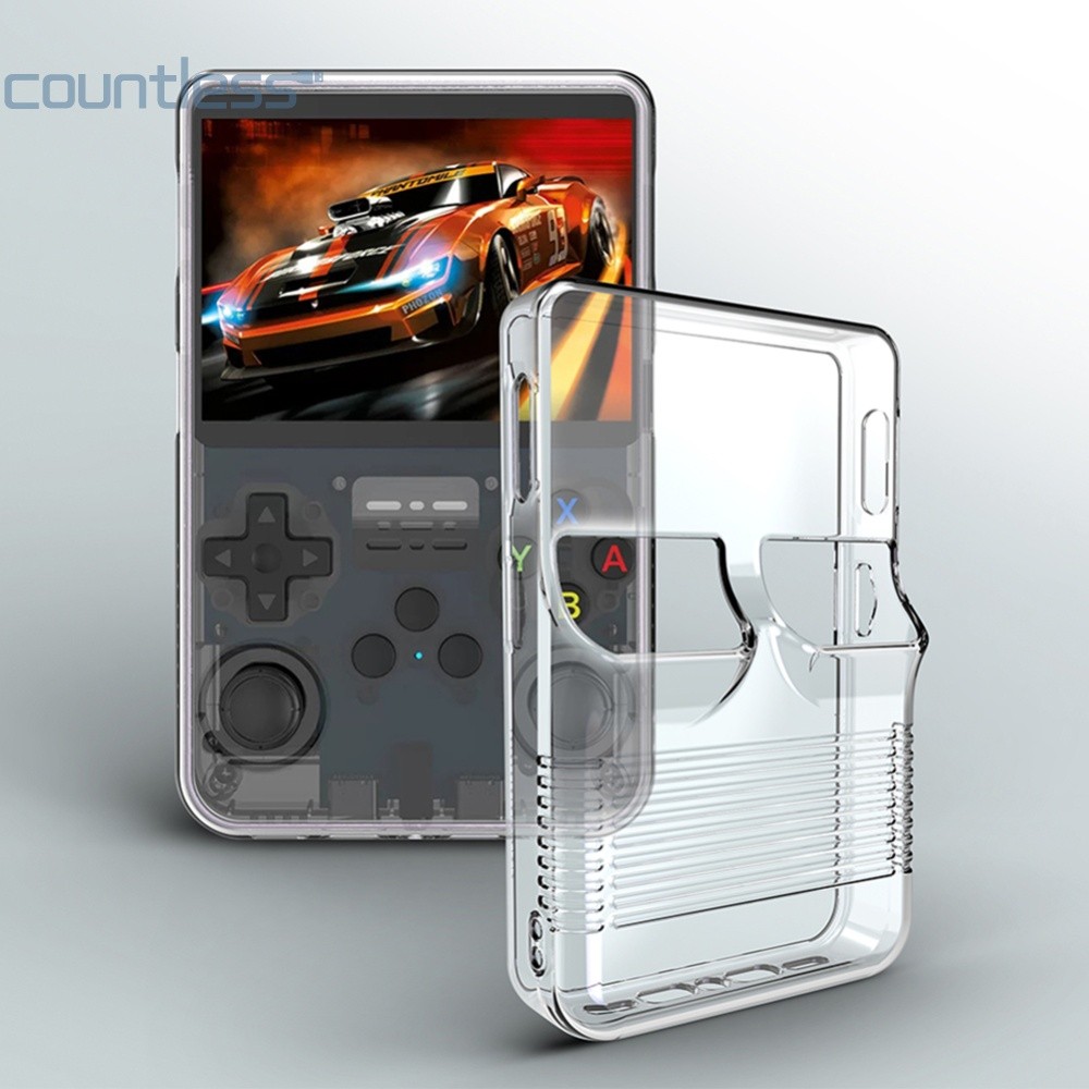 เคสTPUโปร่งใสสําหรับR36Sคอนโซลเกมมือถือป้องกันการล่มสลายฝาครอบป้องกันSlim Clear