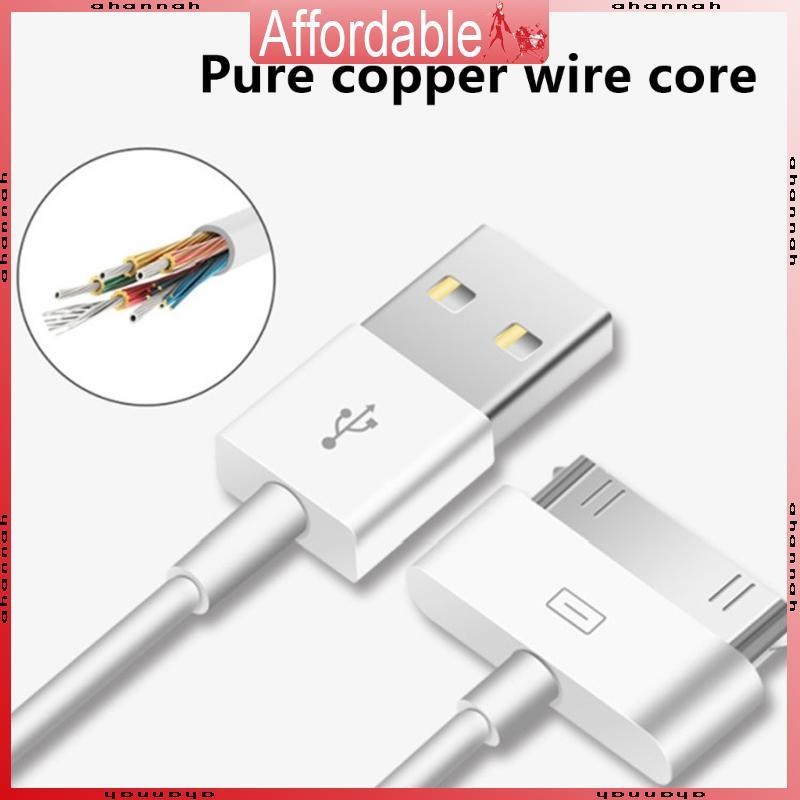 AH 30Pin USB Data Syncing Cable สําหรับโทรศัพท์ 4 4s Pad 1 2 3 สายชาร์จ