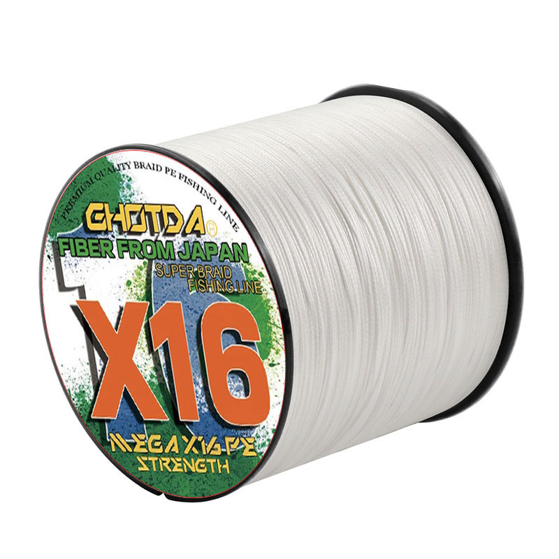GHOTDA 300M 16 Strands สายถักปลาคาร์พสายตกปลาถักสายตกปลาทนทาน 100% PE spesca PE สายตกปลาญี่ปุ่นลอย P