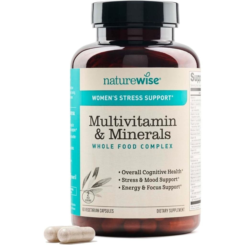NatureWiseMultivitaminforWomen+SupportwithOrganicFoods&Minerals-B-Comple+VitaminC+D3K2forImmunity,Ha