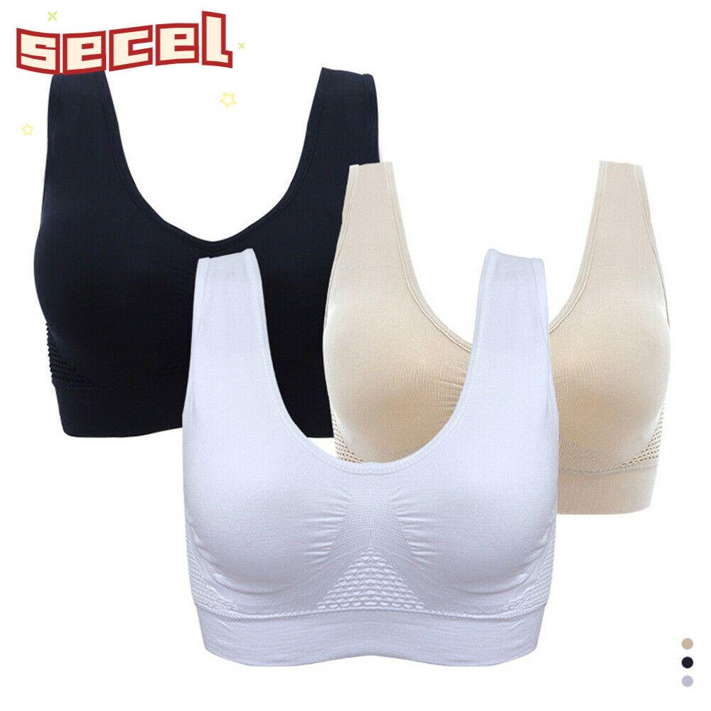 SECEL Push-Up Vest พร้อม Pad ผู้หญิงฟิตเนสยิมชุดชั้นในกันกระแทก