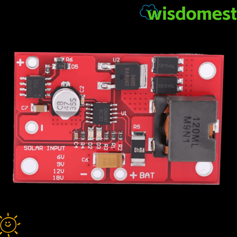 ตัวควบคุม MPPT WISDOMEST, CN3791 สําหรับตัวควบคุมแผงแบตเตอรี่ตะกั่ว 12V, 3A Trickle ชาร์จโมดูลควบคุม