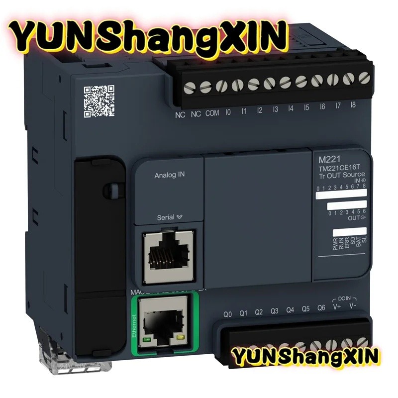 FII0 M221 คอนโทรลเลอร์ PLC, TM221CE16R, TM221CE16T, TM221C16R, TM221C16T, ใหม่
