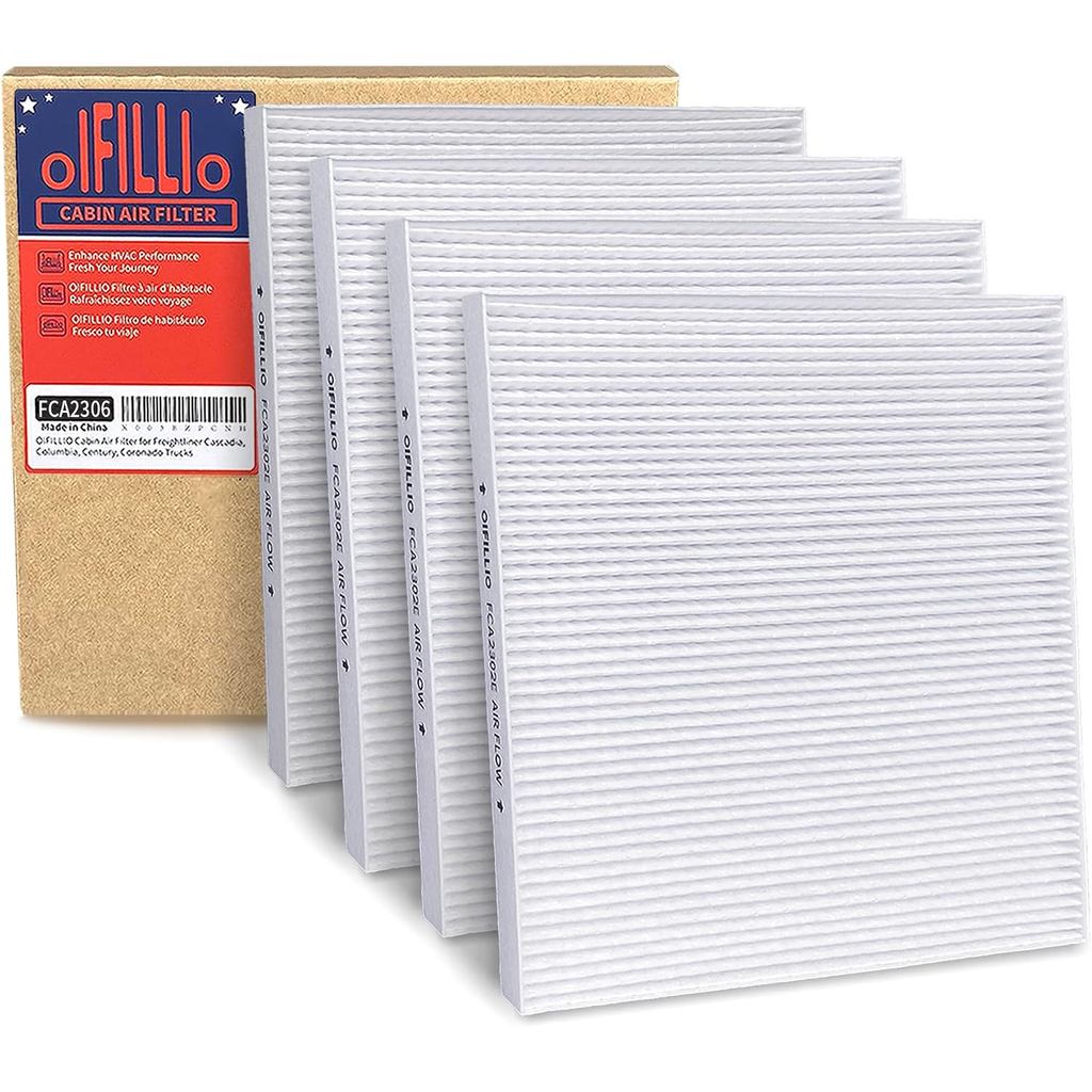 4pcs OIFILLIO Cabin Air Filter สําหรับ Freightliner M2 106 108SD 114SD 122SD รถบรรทุกเลือกรุ่น, เปลี