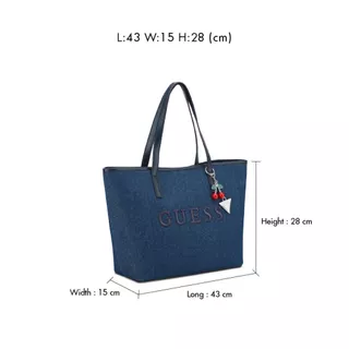 GUESS กระเป๋า รุ่น DE178325 KEIRA TOTE สีฟ้า