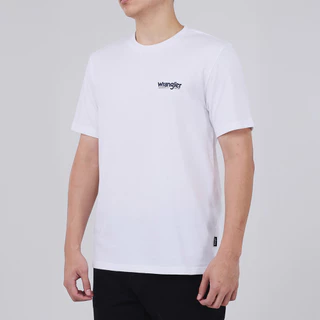 WRANGLER เสื้อยืดแขนสั้นผู้ชาย รุ่น WR SC26MTSSC01 สีขาว