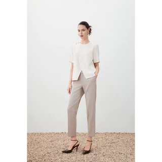 G2000 เสื้อเบลาส์แขนสั้นสำหรับผู้หญิง Regular Fit รุ่น 5624142110 BEIGE