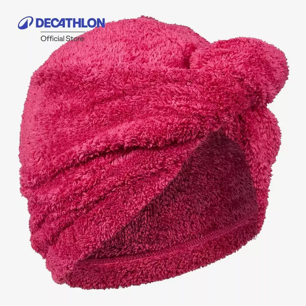 Decathlon Swimming Soft Microfibre Hair Towel ผ้าขนหนูไมโครไฟเบอร์สัมผัสนุ่มสำหรับเช็ดผม- Pink