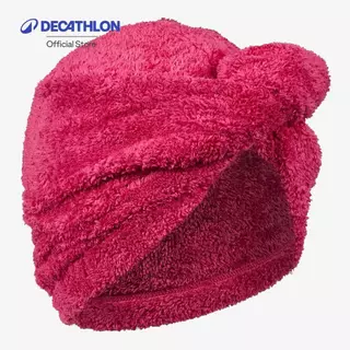 Decathlon Swimming Soft Microfibre Hair Towel ผ้าขนหนูไมโครไฟเบอร์สัมผัสนุ่มสำหรับเช็ดผม- Pink