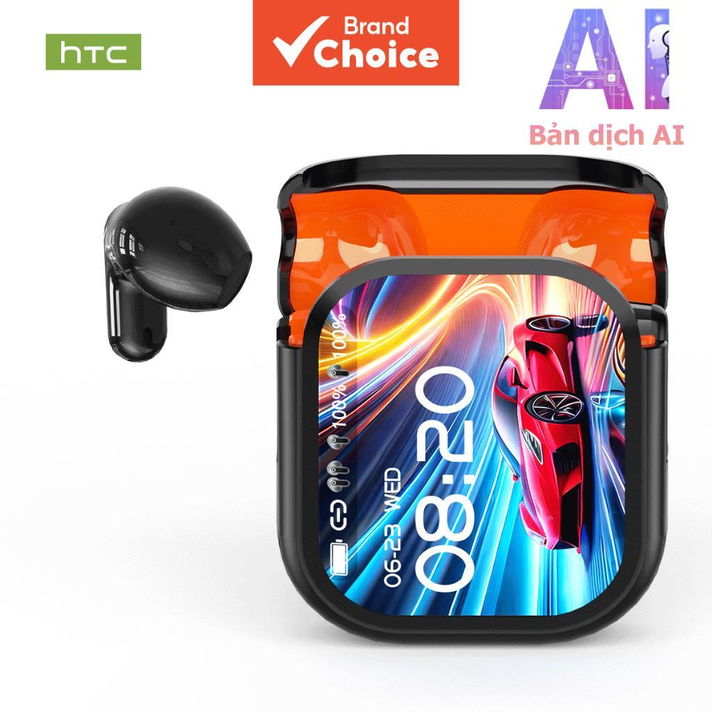หูฟังเอียร์โฟน HTC NE20 AI พร้อมแปลภาษาแบบเรียลไทม์ หน้าจอ LED อัจฉริยะ เสียง HiFi ตัดเสียงรบกวน เทค