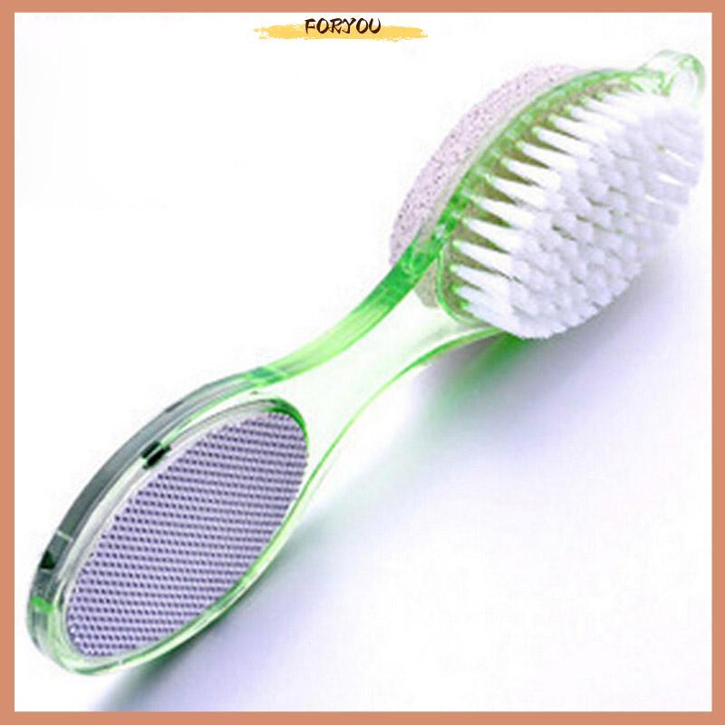 FORYOU ยี่ห้อใหม่ 4in1 เท้าหินภูเขาไฟ Dead Skin Remover แปรง Pedicure บดเครื่องมือ