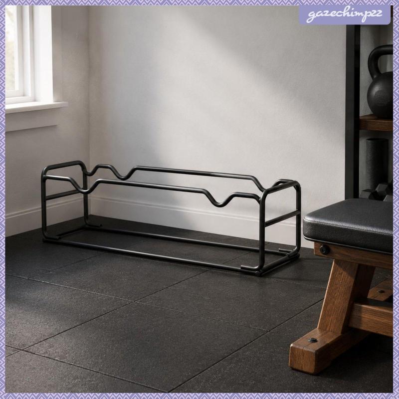 [Gazechimp] Barbell and Dumbbell Rack Easy to Organizing Dumbbell Storage Rack Rubber Pad