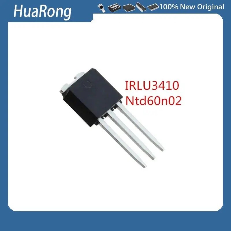 20 ชิ้น/แบทช์ IRLU3410 RLU3410 100V 17A Ntd60n02 fu60n02 60n02 60A 20V TO-251