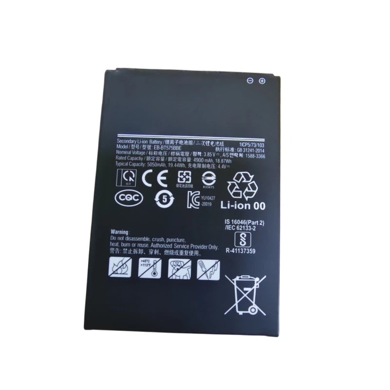 EB-BT575BBE สําหรับ Samsung Galaxy Tab Active 3 SM-T575 T575 SM-T570 GH43-05039A เปลี่ยนแบตเตอรี่แท็